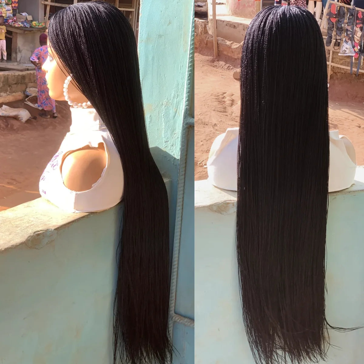 Senegalese Twist Wig | Micro Million Twists | Afro Braided Wig | Glueless Lace Front