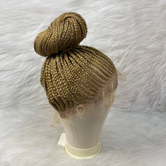 Chic Bun Braided Wig | Lace Front Updo with Baby Hair Luxegan