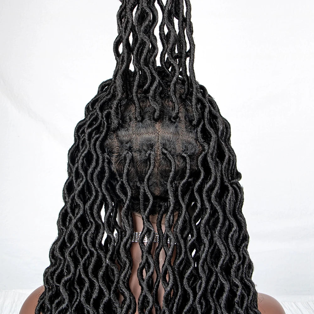 Goddess Locs & Passion Twist Braids Wig | Full Lace | Knotless | Boho Style Luxegan