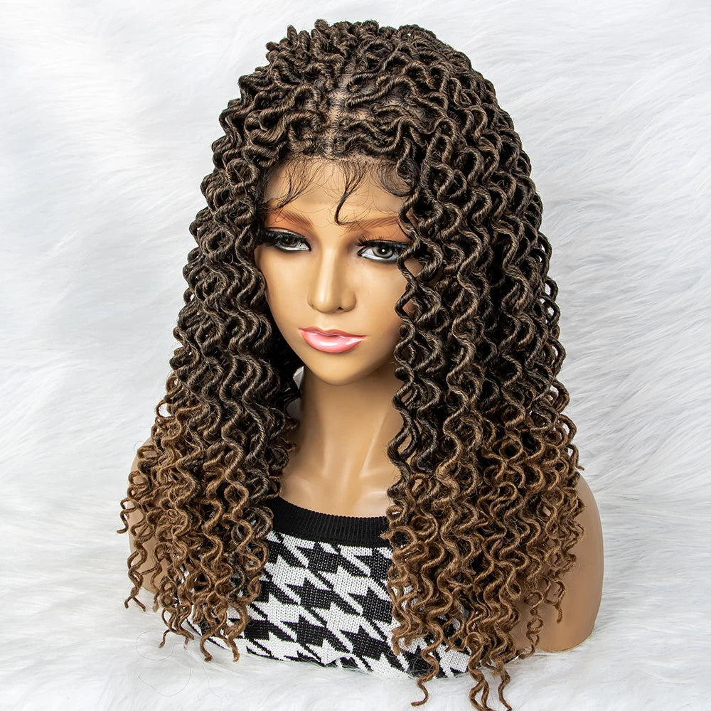 Water Wave Braided Wig | 9x6 Lace Front with Baby Hair Luxegan