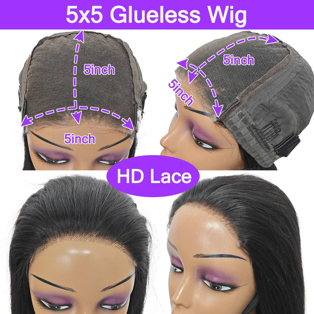 12A Brazilian Hair 36/40 Inch Body Wave 13x4 HD Lace Frontal Wig | Glueless | 100% Raw Human Hair | Ready to Wear Luxegan
