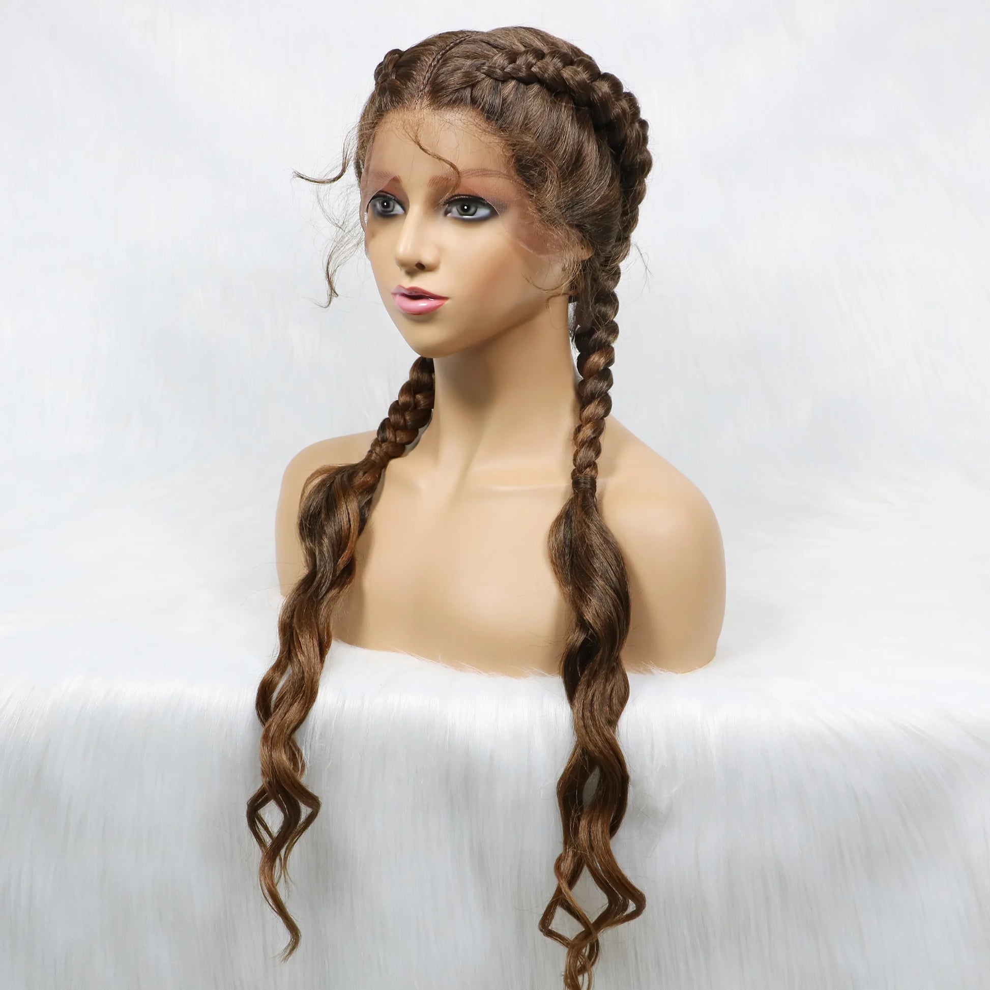 KIMA Double Dutch Braids Wig | Natural Wave Hair & Baby Hair Luxegan