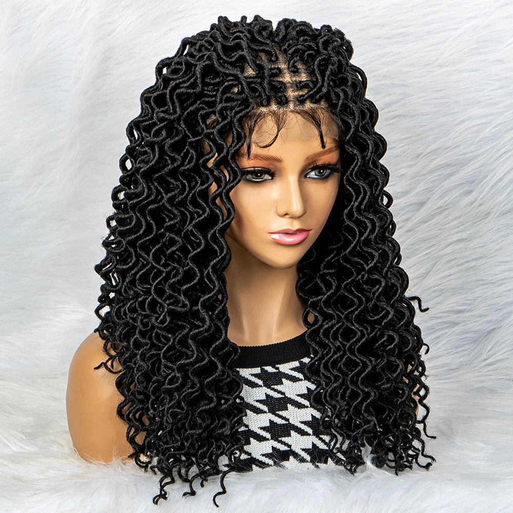 Water Wave Braided Wig | 9x6 Lace Front with Baby Hair Luxegan