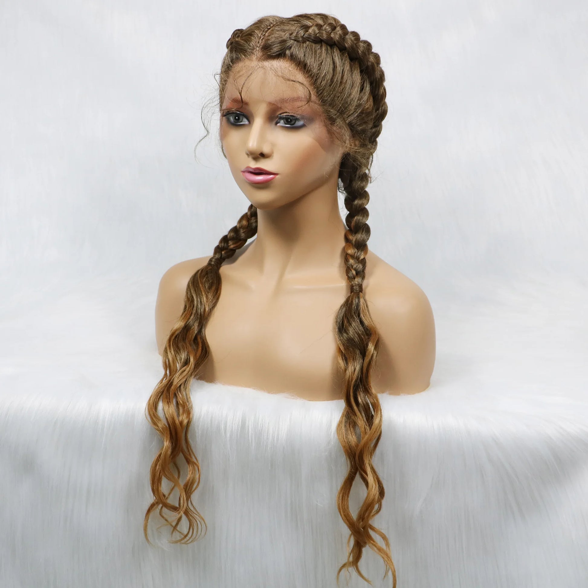 KIMA Double Dutch Braids Wig | Natural Wave Hair & Baby Hair Luxegan