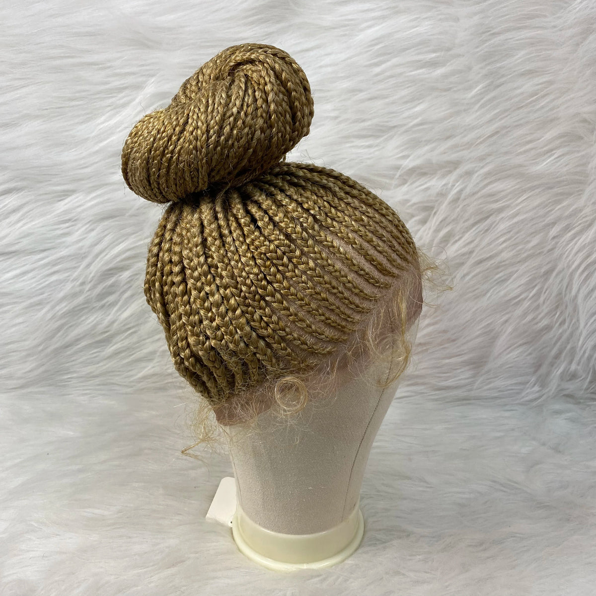 Chic Bun Braided Wig | Lace Front Updo with Baby Hair Luxegan