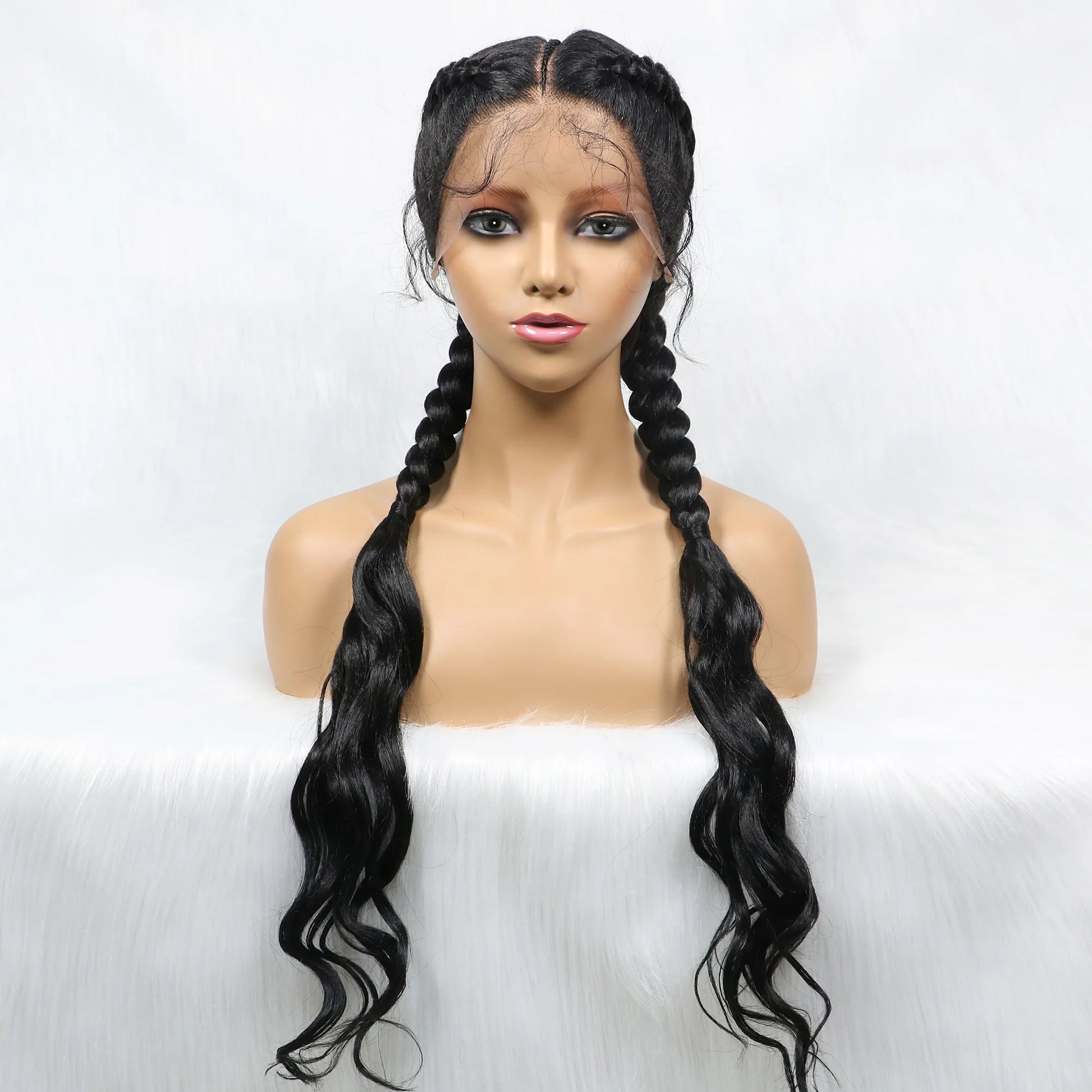 KIMA Double Dutch Braids Wig | Natural Wave Hair & Baby Hair Luxegan