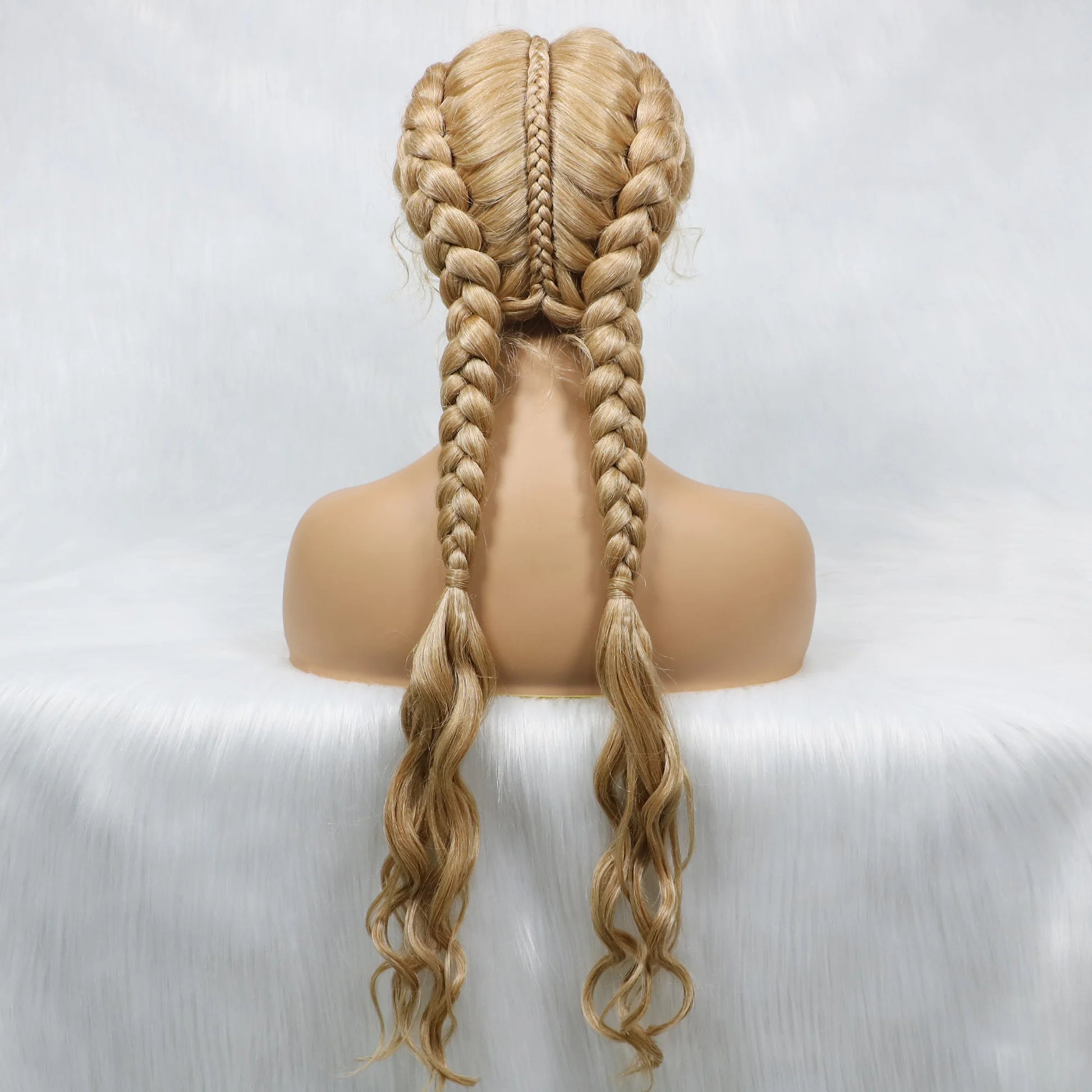 KIMA Double Dutch Braids Wig | Natural Wave Hair & Baby Hair Luxegan