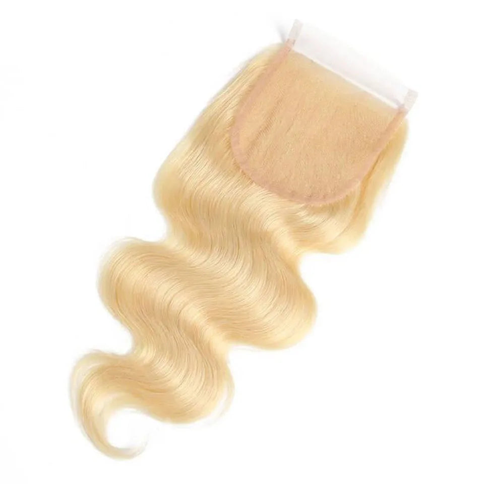 180% Density Red Straight 4x4 Lace Closure | 100% Brazilian Human Hair (Pre-Plucked, Transparent Swiss Lace) Luxegan