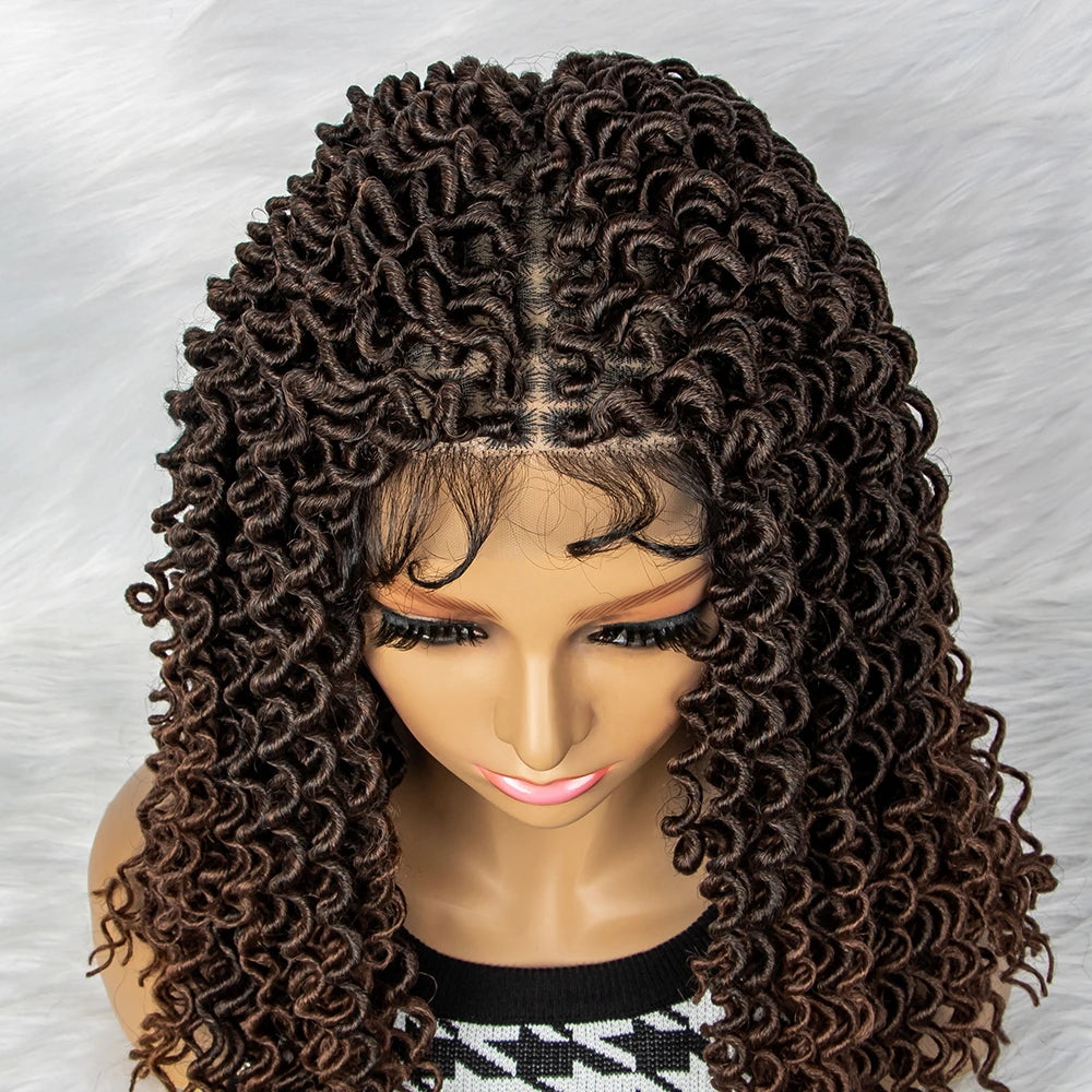 Water Wave Braided Wig | 9x6 Lace Front with Baby Hair Luxegan