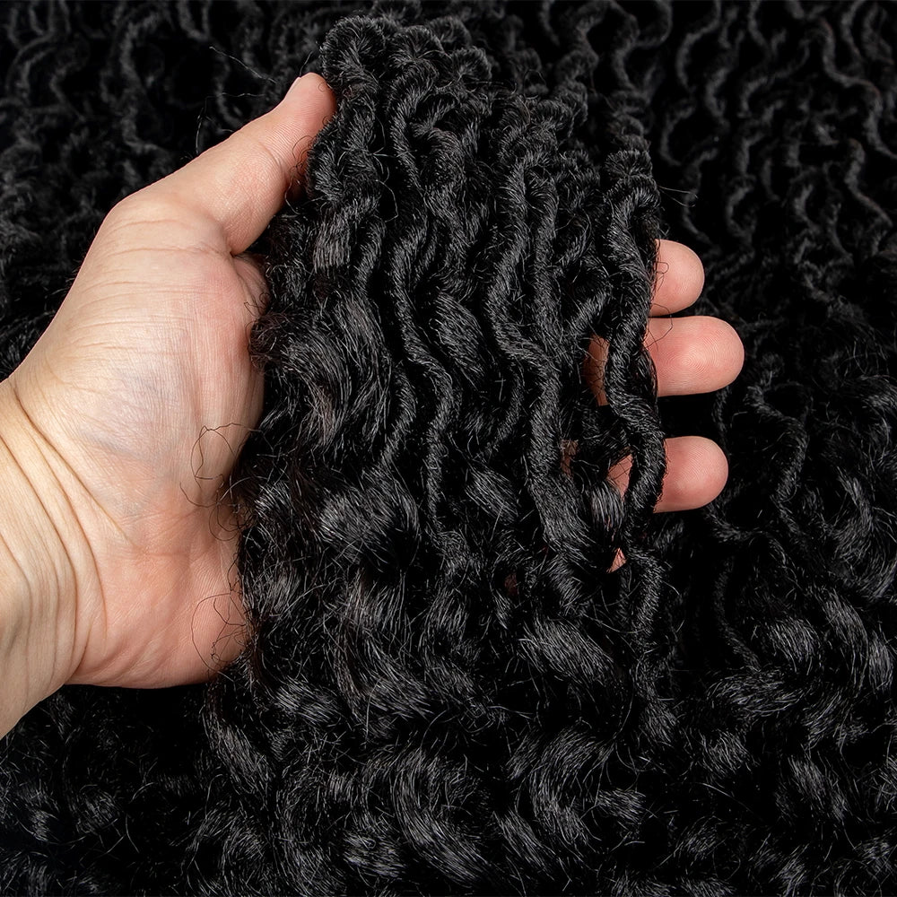 Goddess Locs & Passion Twist Braids Wig | Full Lace | Knotless | Boho Style Luxegan