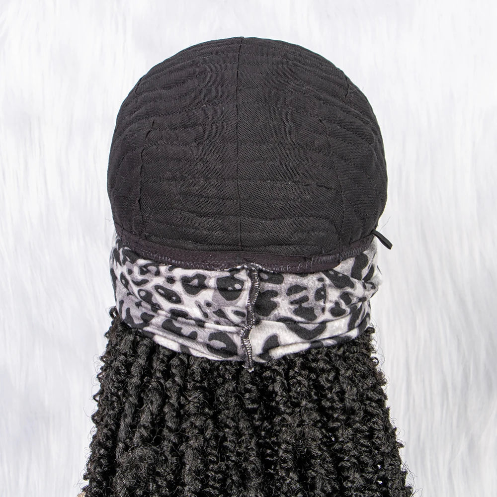 22" Curly Box Braids Wig | Crochet Hair | Heat Resistant | Daily Wear Luxegan
