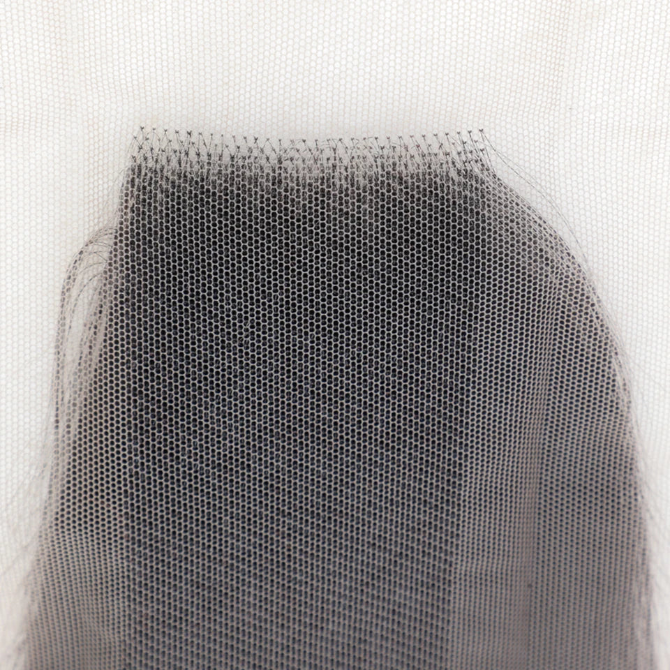 Straight Top Lace Closure | Middle Part Transparent Swiss Lace 100% Human Hair (180% Density) Luxegan