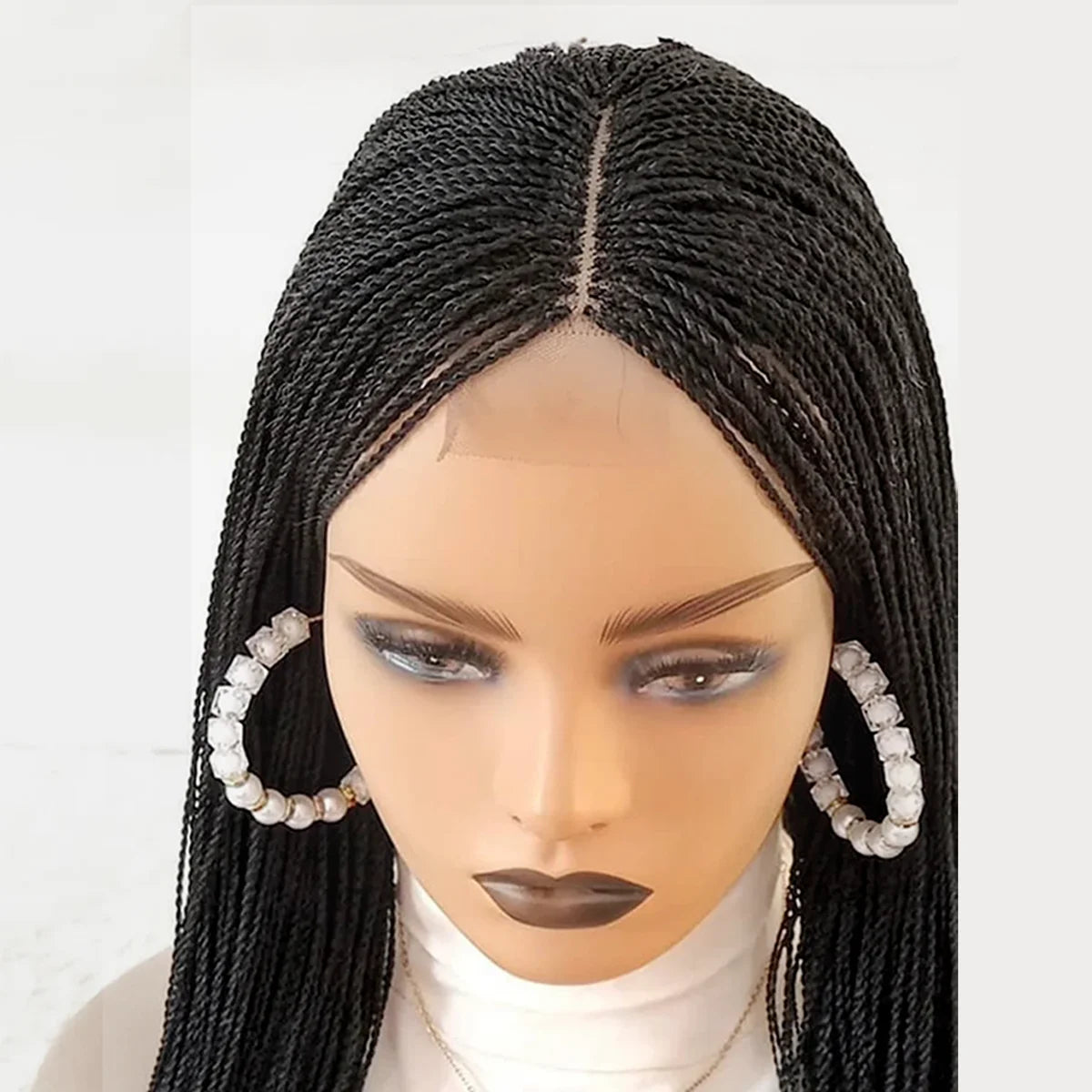 Senegalese Twist Wig | Micro Million Twists | Afro Braided Wig | Glueless Lace Front