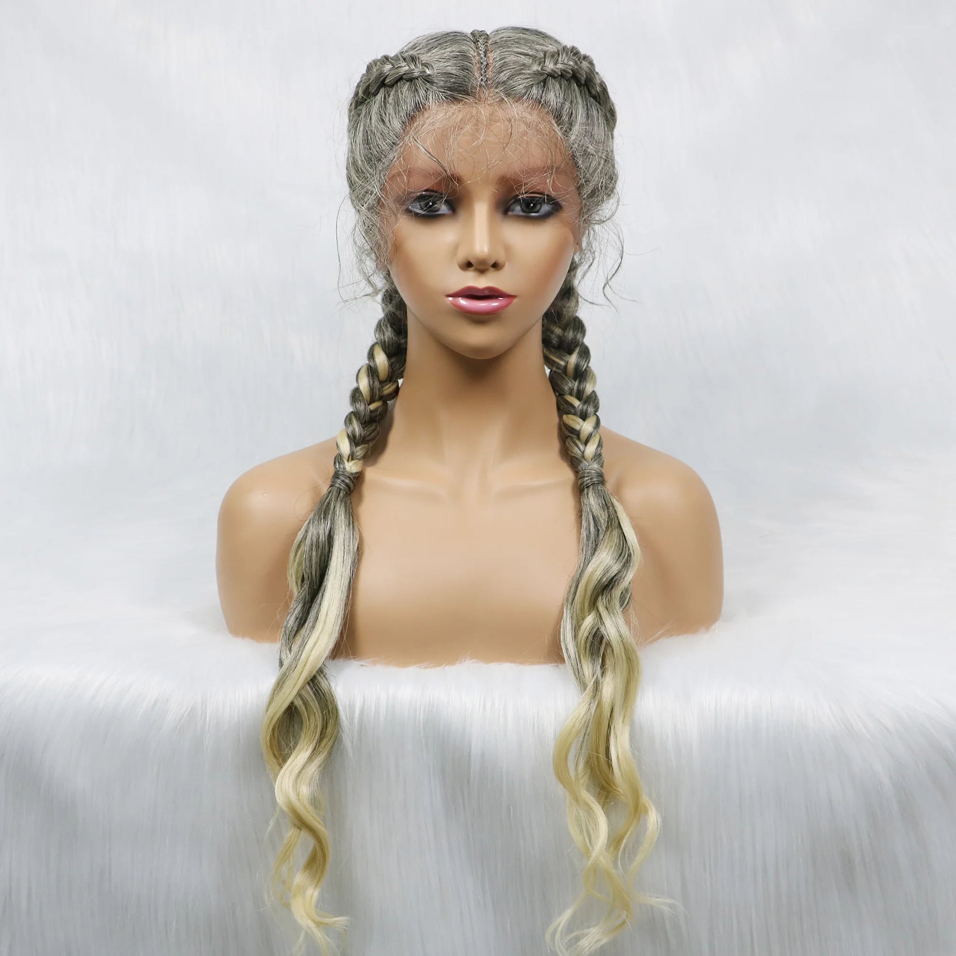 KIMA Double Dutch Braids Wig | Natural Wave Hair & Baby Hair Luxegan