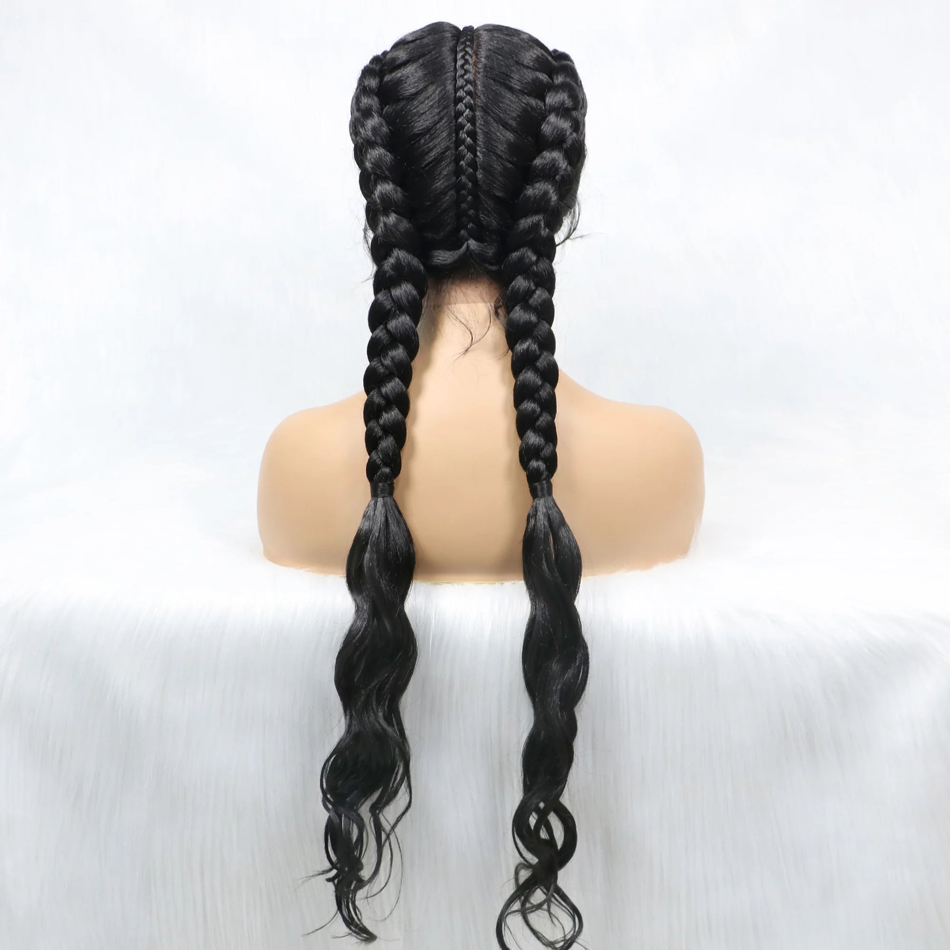 KIMA Double Dutch Braids Wig | Natural Wave Hair & Baby Hair Luxegan