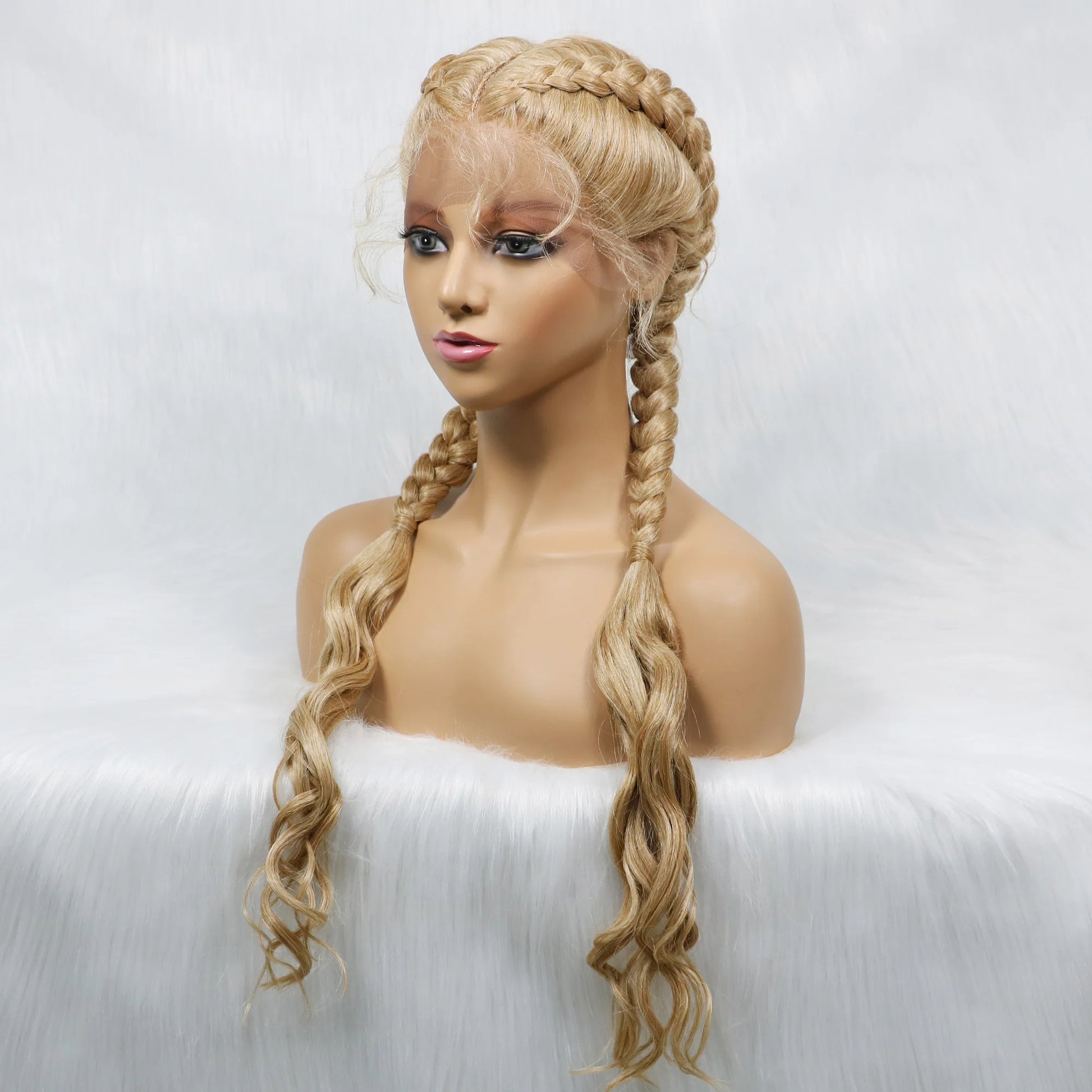 KIMA Double Dutch Braids Wig | Natural Wave Hair & Baby Hair Luxegan