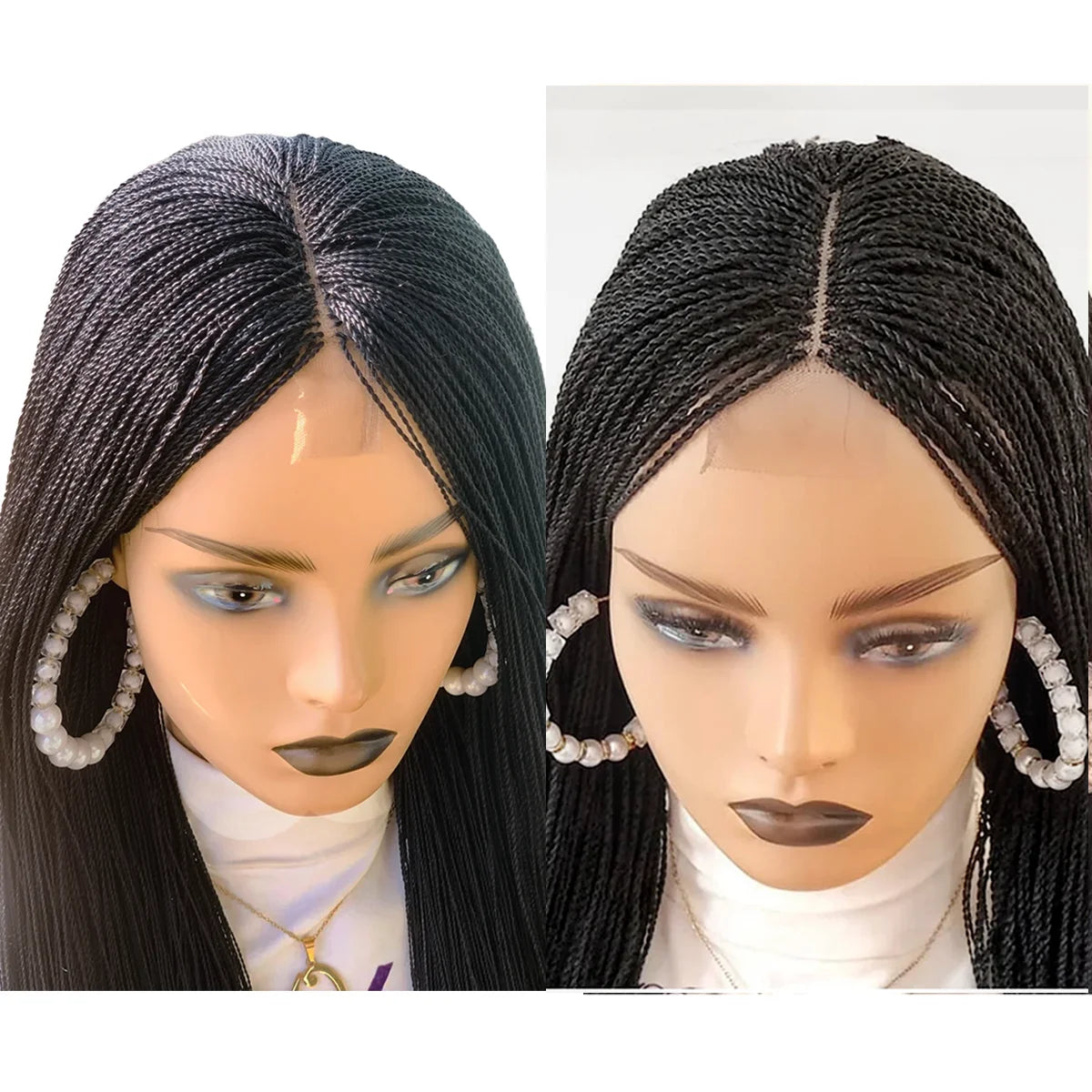 Senegalese Twist Wig | Micro Million Twists | Afro Braided Wig | Glueless Lace Front