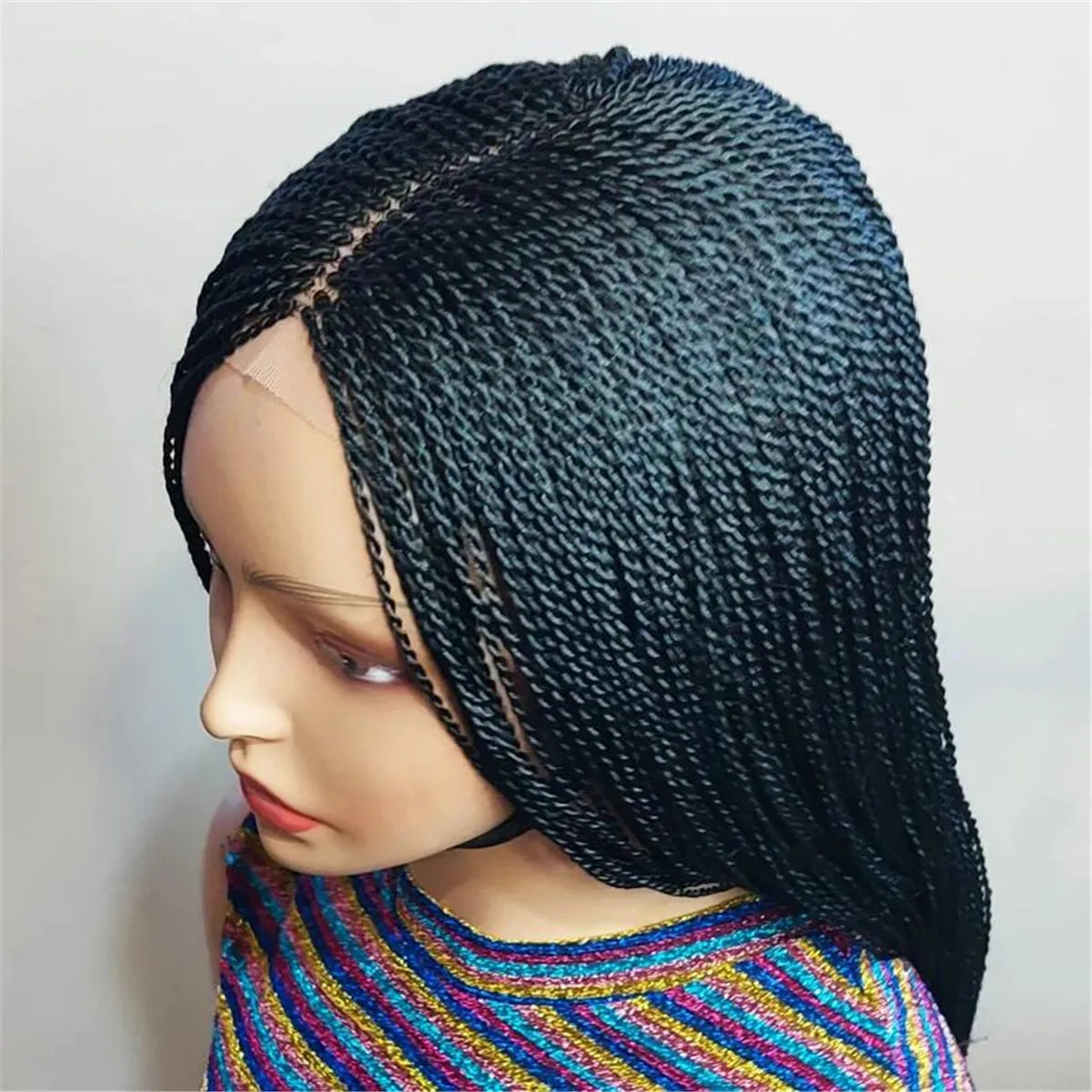 Senegalese Twist Braided Wig | Micro Twist & Box Braids | Full Lace Front | Kanekalon Hair | Black Women