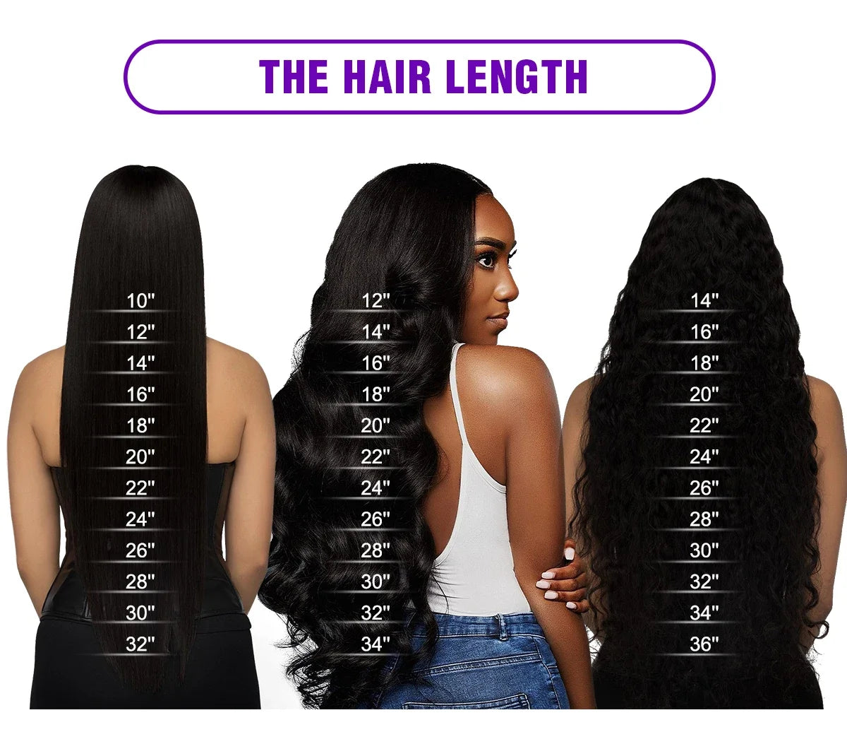 250% Density 30-34 Inch 13x6 HD Transparent Lace Frontal Wig - Deep Wave - Virgin Human Hair Luxegan