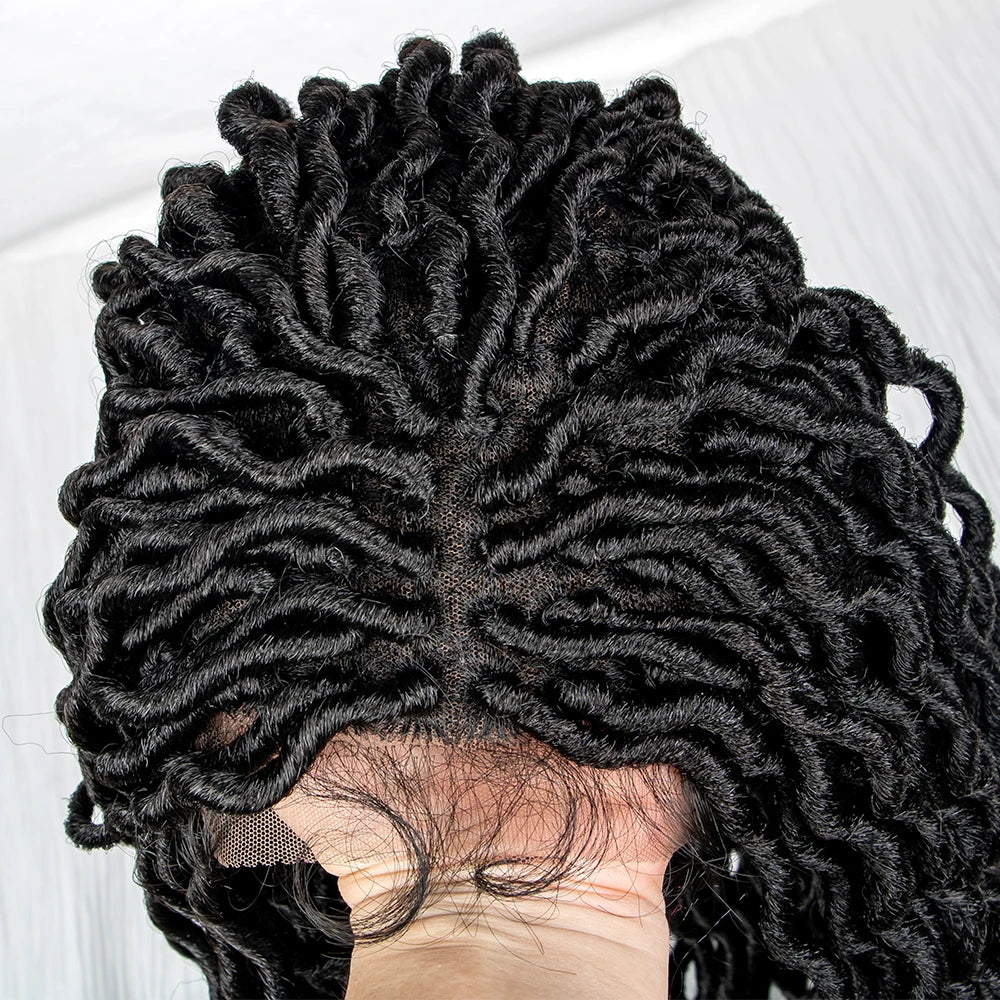 Goddess Locs & Passion Twist Braids Wig | Full Lace | Knotless | Boho Style Luxegan