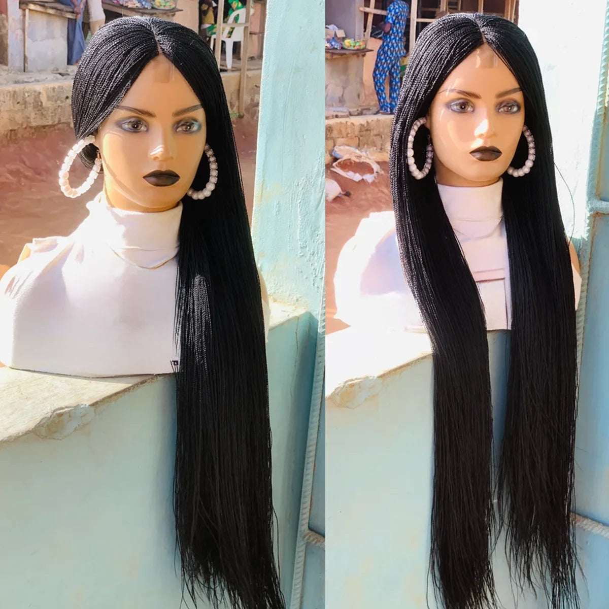 Senegalese Twist Wig | Micro Million Twists | Afro Braided Wig | Glueless Lace Front