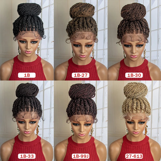New Arrival Bun Braided Wig | Lace Front Updo with Baby Hair Luxegan