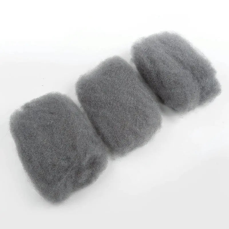 Brazilian Grey Kinky Curly Bulk Human Hair | Remy Hair Extensions | Dreadlock Braiding Hair | 50g/Pack