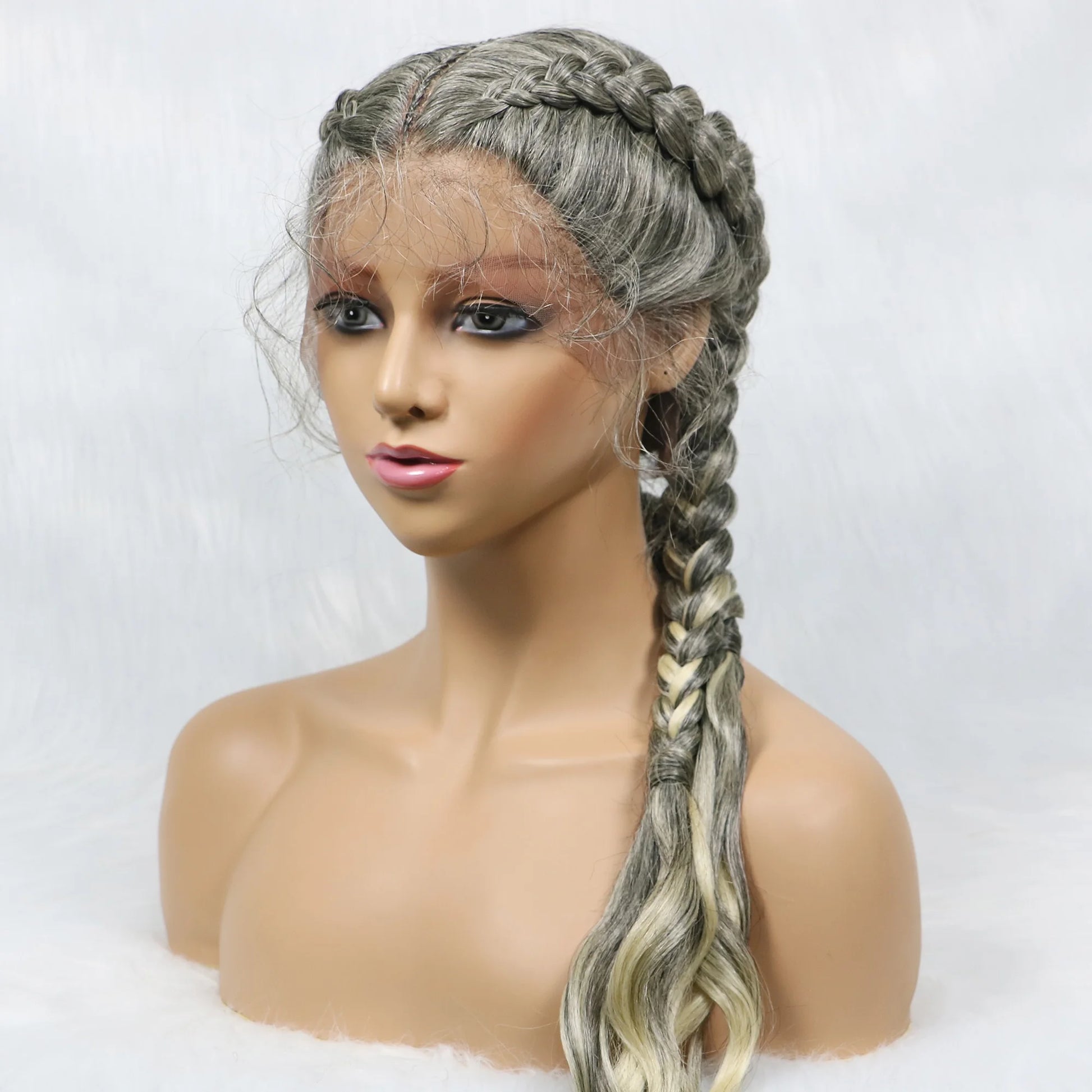 KIMA Double Dutch Braids Wig | Natural Wave Hair & Baby Hair Luxegan