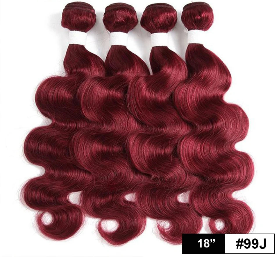 Rebecca Ombre Body Wave Human Hair Bundles | 1B/4/27/30/99J/613 Blonde Two & Three-Tone Remy Weave Deals Luxegan