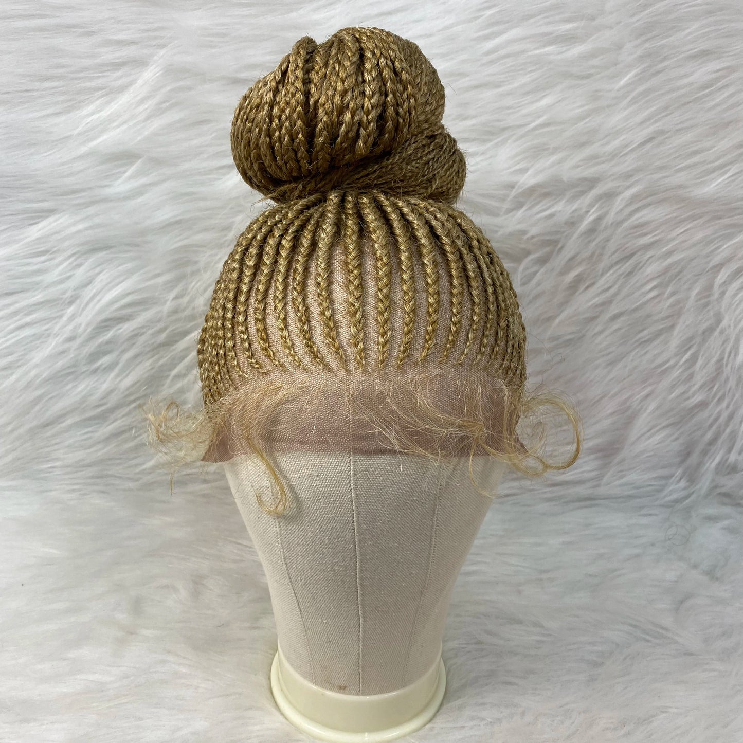 Chic Bun Braided Wig | Lace Front Updo with Baby Hair Luxegan