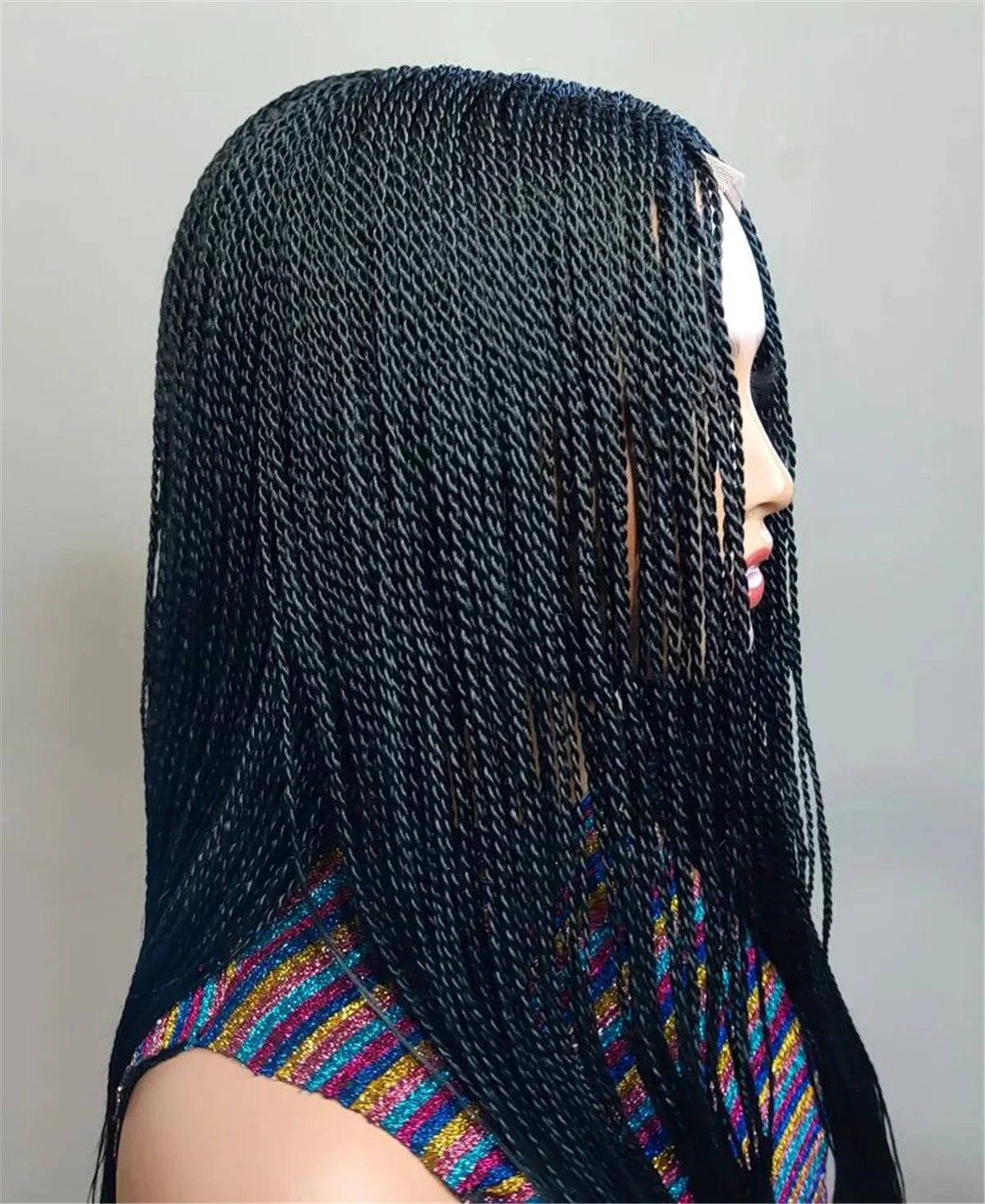 Senegalese Twist Braided Wig | Micro Twist & Box Braids | Full Lace Front | Kanekalon Hair | Black Women
