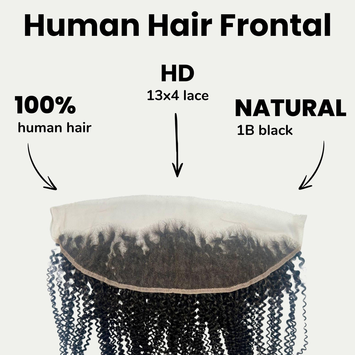Afro Kinky 13x4 HD Lace Human Hair Frontal Luxegan