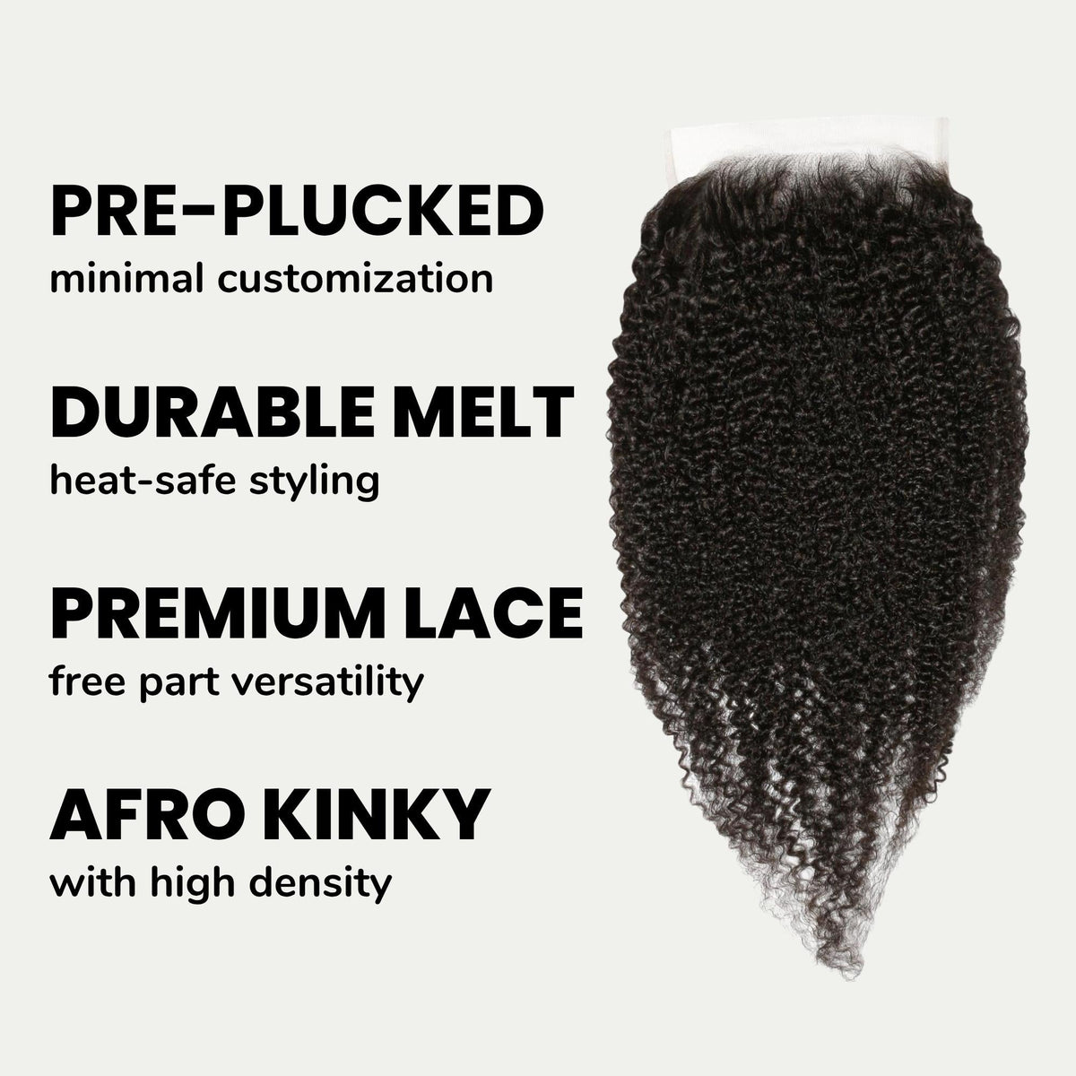 Afro Kinky 6x6 HD Lace Human Hair Closure Luxegan