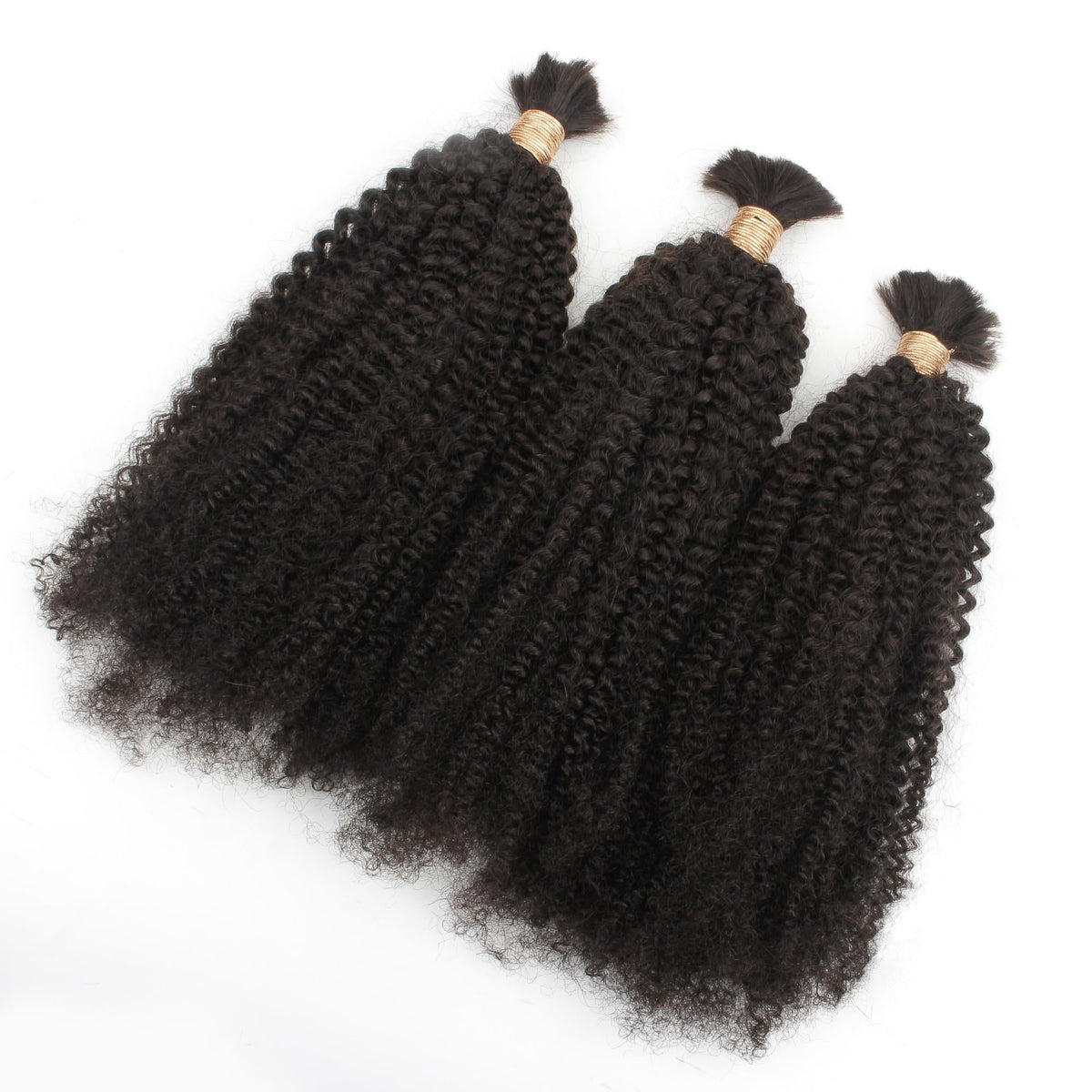 Afro Kinky Bulk 100% Human Braiding Hair Luxegan