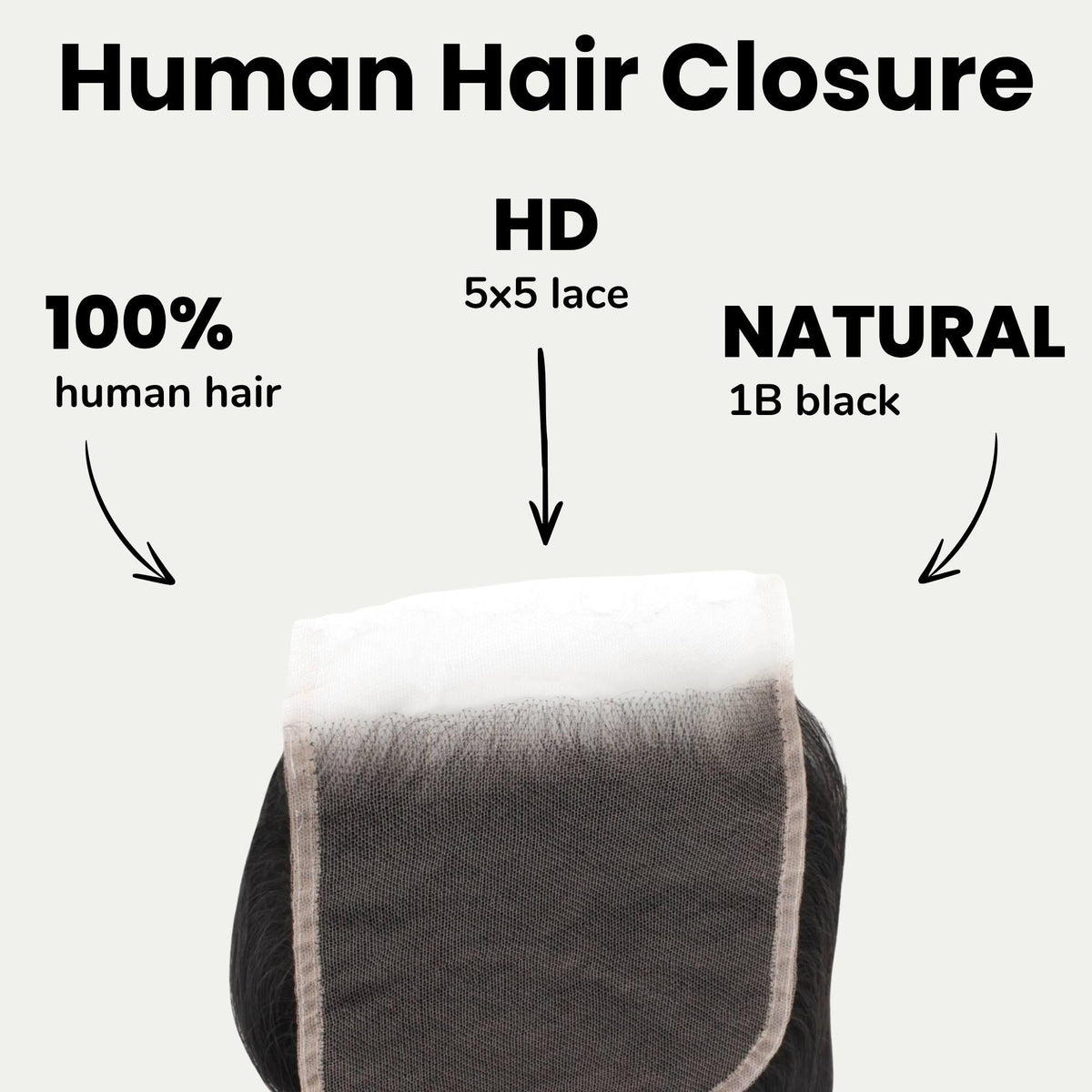 Body Wave 5x5 HD Lace Human Hair Closure Luxegan