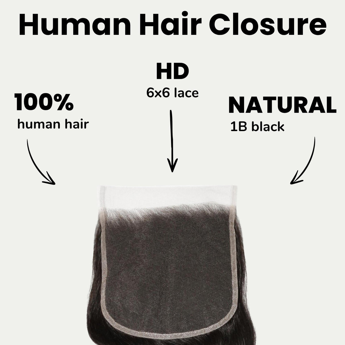 Body Wave 6x6 HD Lace Human Hair Closure Luxegan