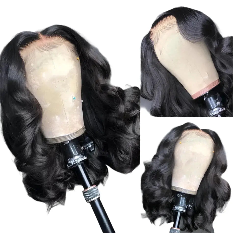 Body Wave | 13X4 Transparent Lace | Ready To Wear | PrePlucked  | Glueless | Ready To Go  | Short Bob | Human Hair Wigs Luxegan