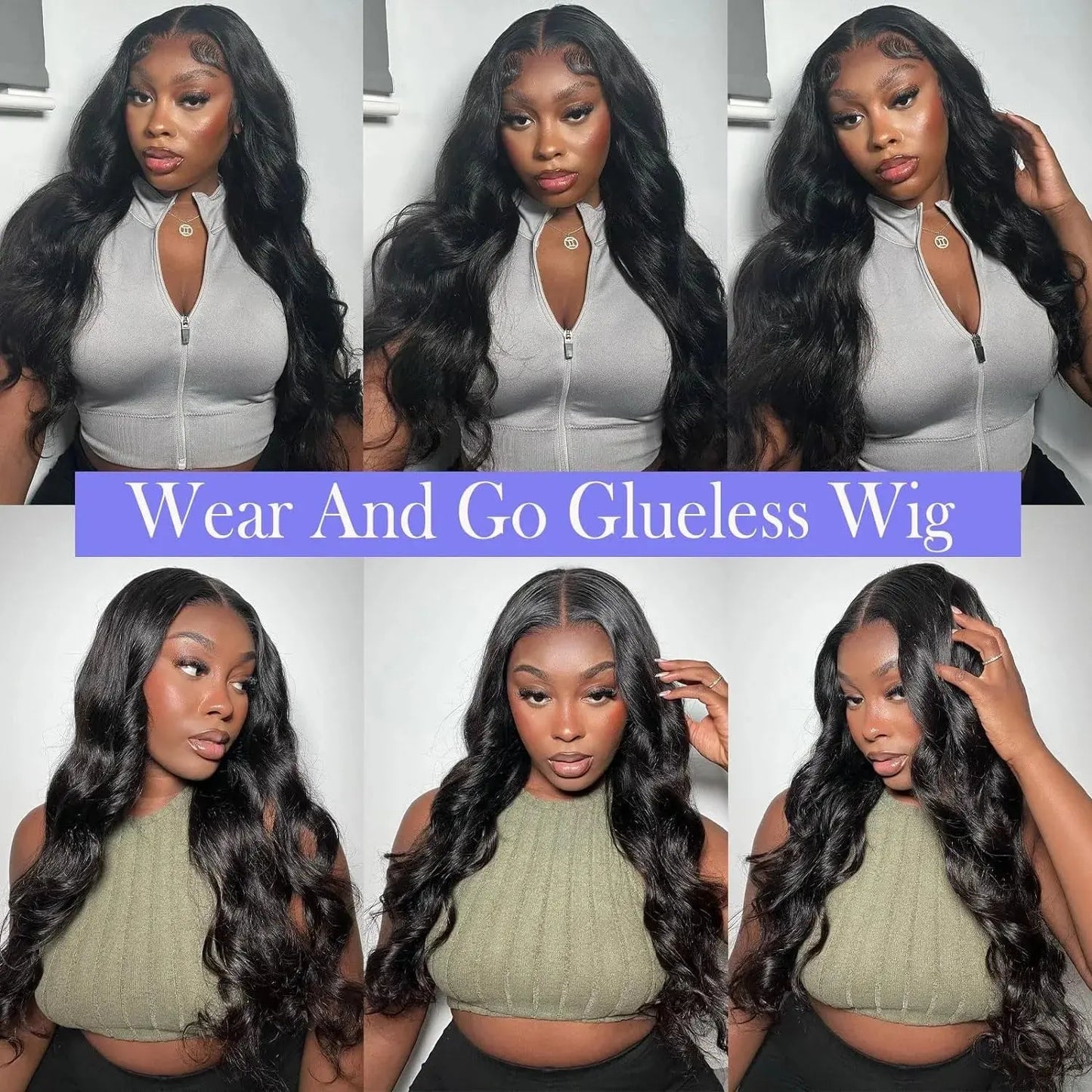 Body Wave | 5x5 Lace Closure | 100% Human Hair | Wear and Go | Lace Front | Glueless | Ready to Wear