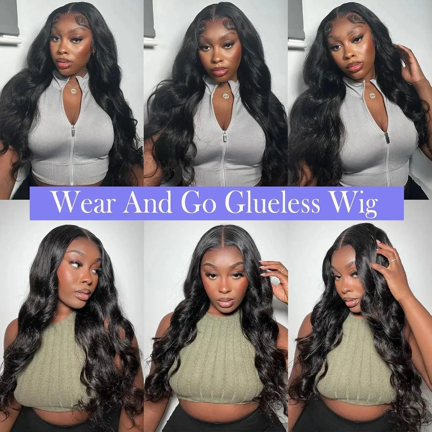 Body Wave | 5x5 Lace Closure | 100% Human Hair | Wear and Go | Lace Front | Glueless | Ready to Wear