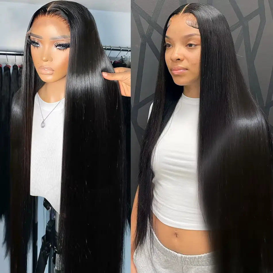 Brazilian Bone Straight Lace Front Human Hair Wig Luxegan
