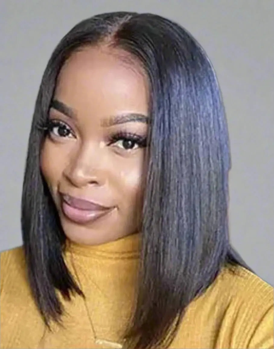 Brazilian Short Bob Wig | Straight | Human Hair | Pre Plucked | Ready To Go | Glueless | Wear and Go | Ready to Wear Luxegan