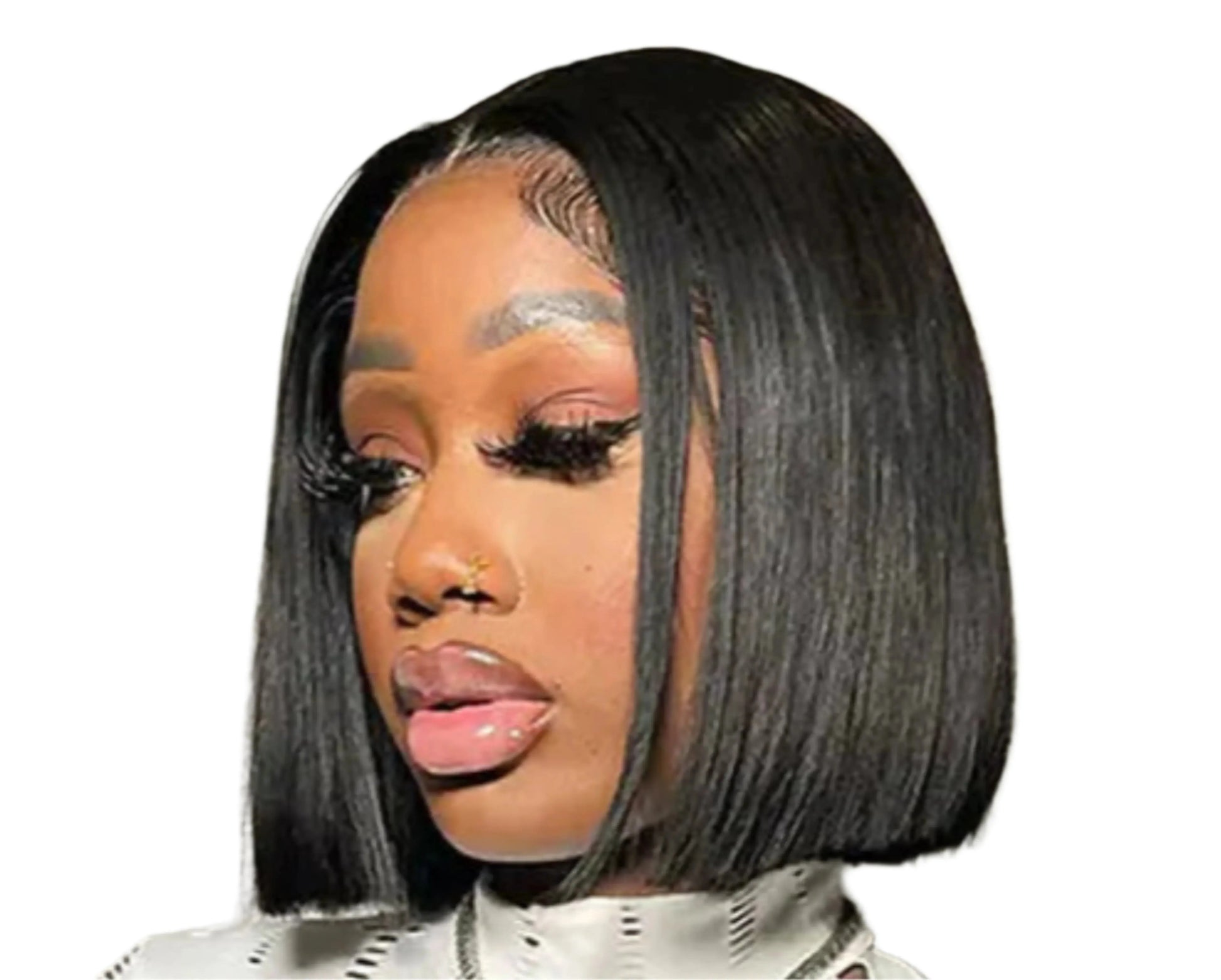 Brazilian Short Bob Wig | Straight | Human Hair | Pre Plucked | Ready To Go | Glueless | Wear and Go | Ready to Wear Luxegan