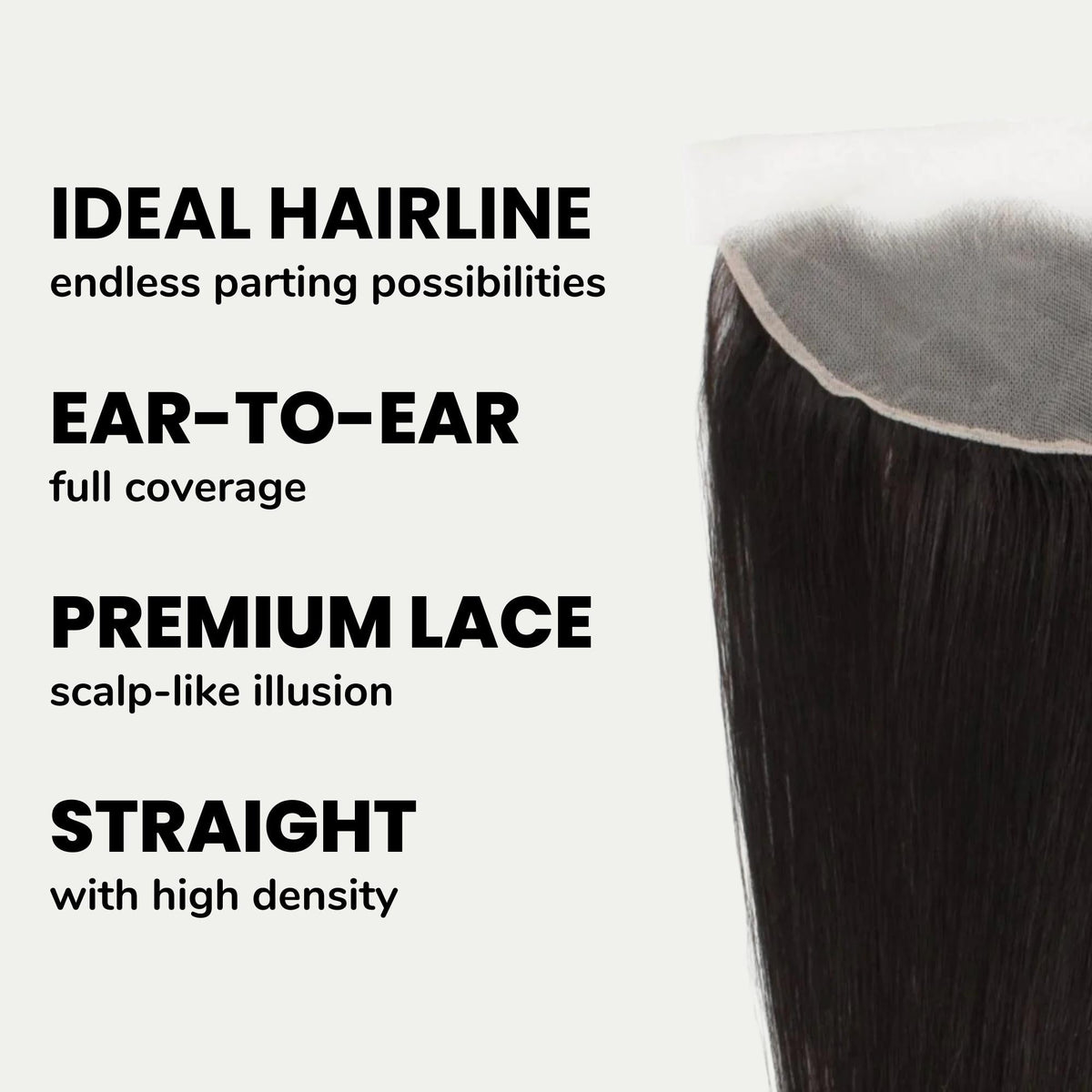 Brazilian Straight 13x4 Transparent Lace Human Hair Frontal Luxegan