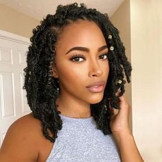 Burgundy Short Faux Locs Wig | Knotless Braids | Synthetic Lace Front | With Baby Hair | For Women