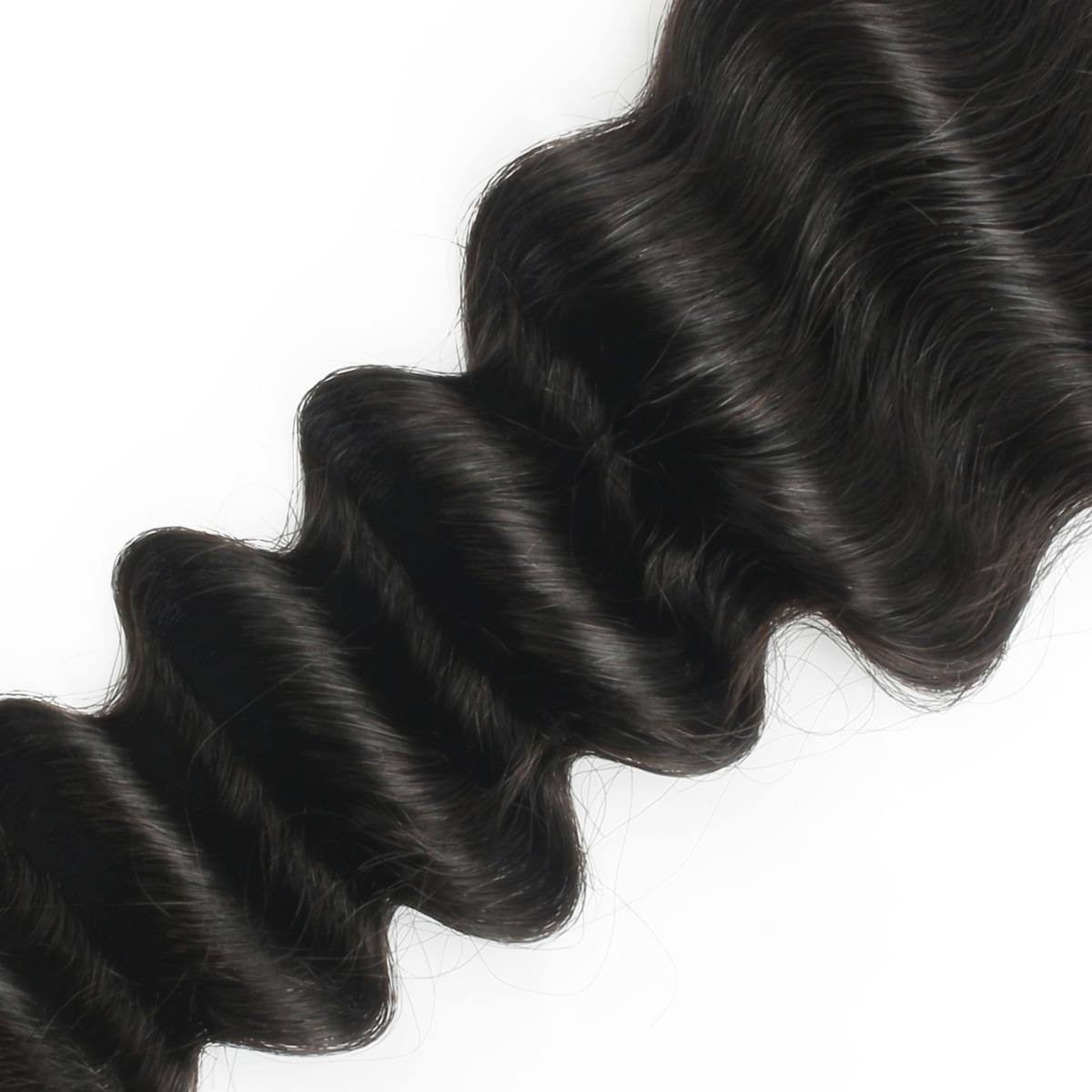 Deep Wave 2x6 Transparent Lace Human Hair Closure Luxegan