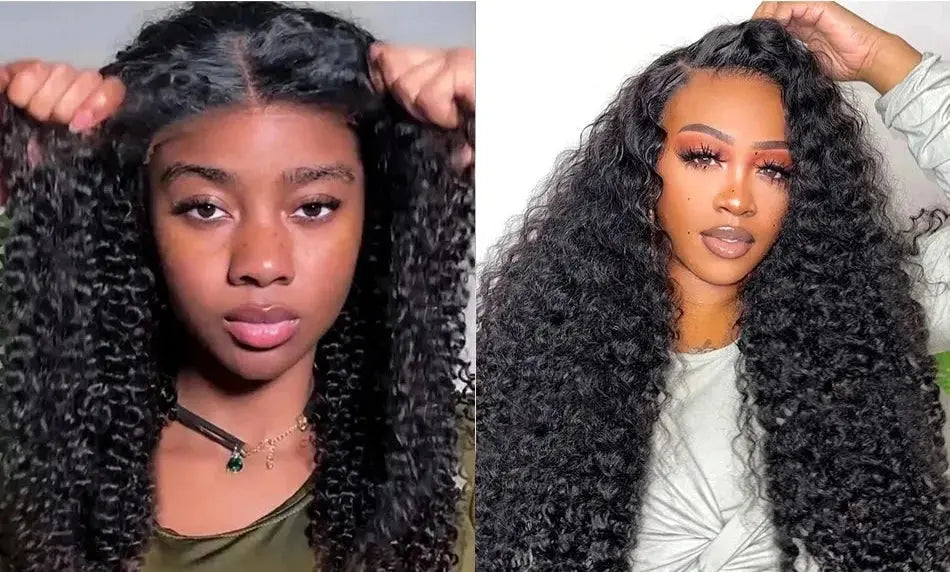 Deep Wave Glueless Lace Closure Wig | Pre-Cut | Ready to Wear | Brazilian Remy Hair Luxegan