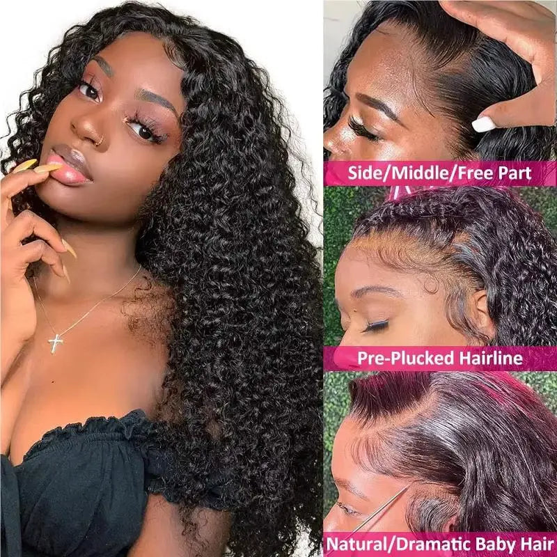 Deep Wave Ready to Wear | Wear and Go | Glueless Wig | Pre-Plucked | 13x4 Lace Frontal | Brazilian Remy Hair Luxegan