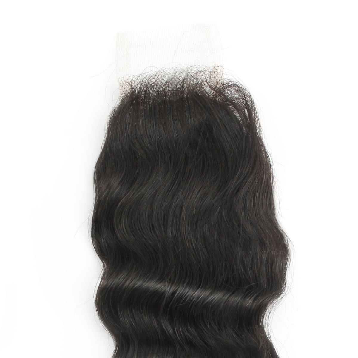 Deep Wave 2x6 Transparent Lace Human Hair Closure Luxegan