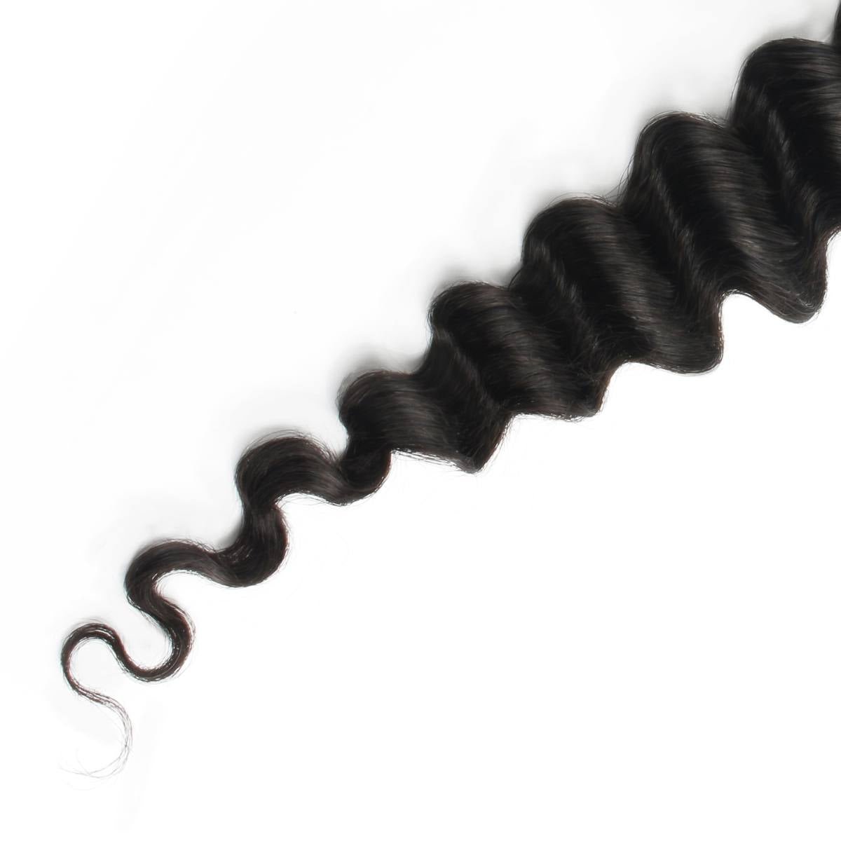 Deep Wave 2x6 Transparent Lace Human Hair Closure Luxegan