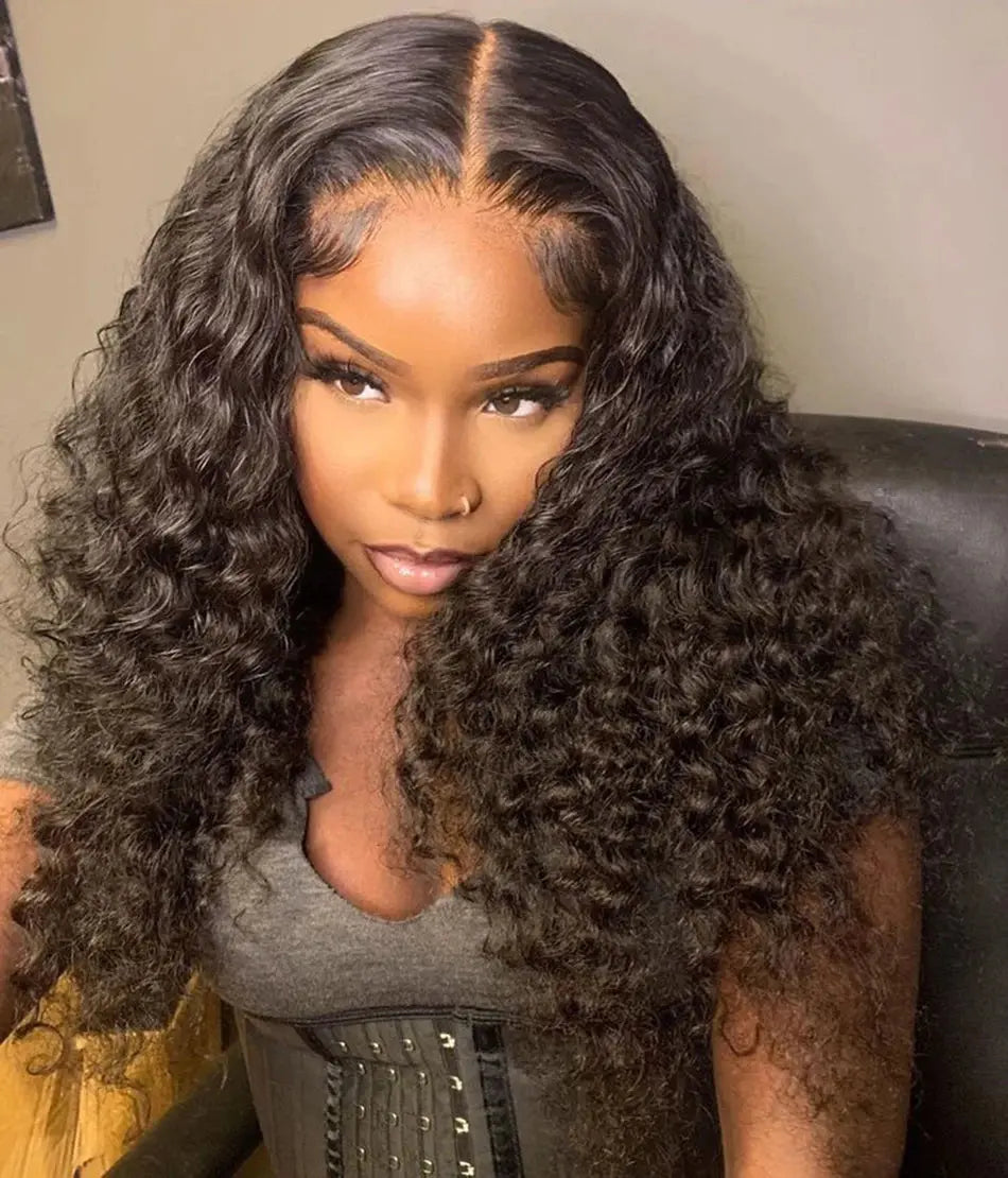 Glueless Jerry Curly Wig | Human Hair | Peruvian | Remy Grade | Ready To Wear | Wear And Go